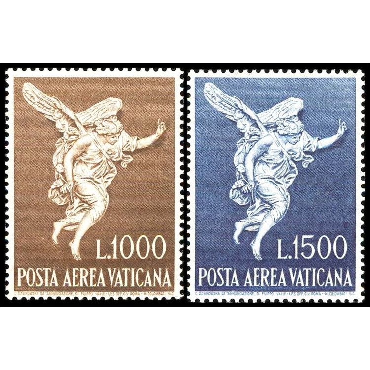 VATICANO 1962 Arcangelo Gabriele (posta aerea) 2v MNH**