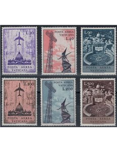 VATICANO 1967 Soggetti vari (posta aerea) 6v MNH**