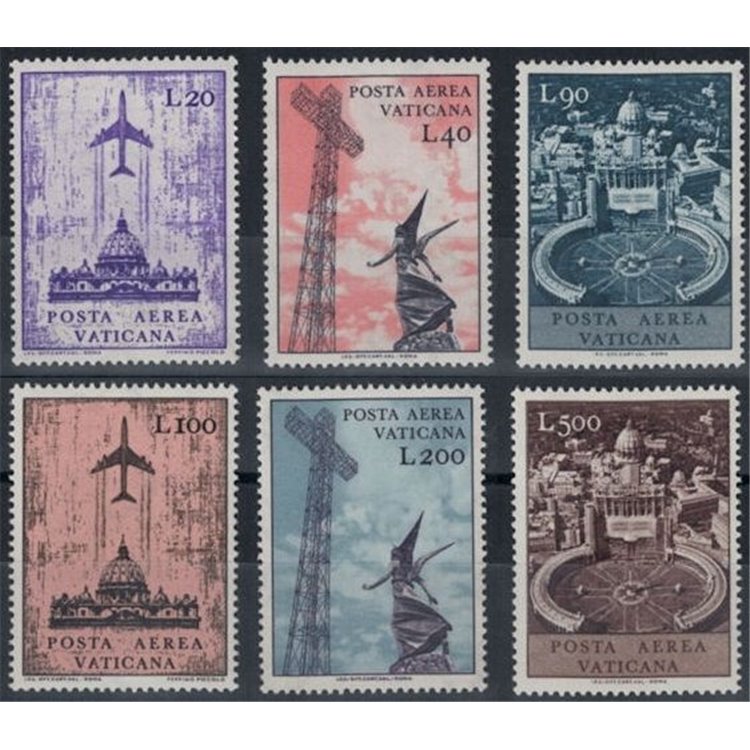 VATICANO 1967 Soggetti vari (posta aerea) 6v MNH**