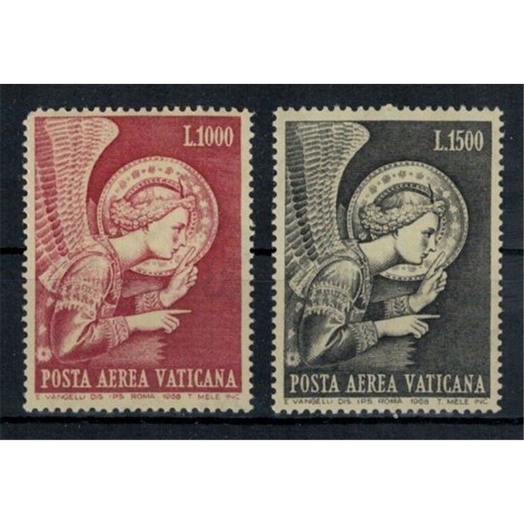 VATICANO 1968 Arcangelo Gabriele (posta aerea) 2v MNH**