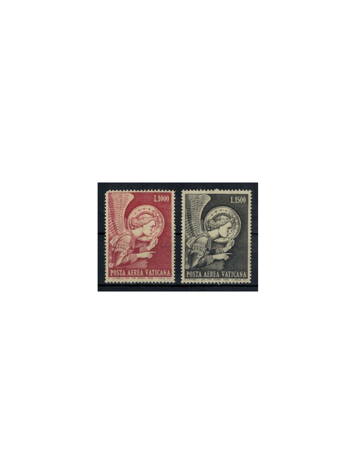VATICANO 1968 Arcangelo Gabriele (posta aerea) 2v MNH**