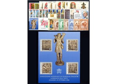 VATICAN 1998 Complete Year 31v + 1 s/s MNH**