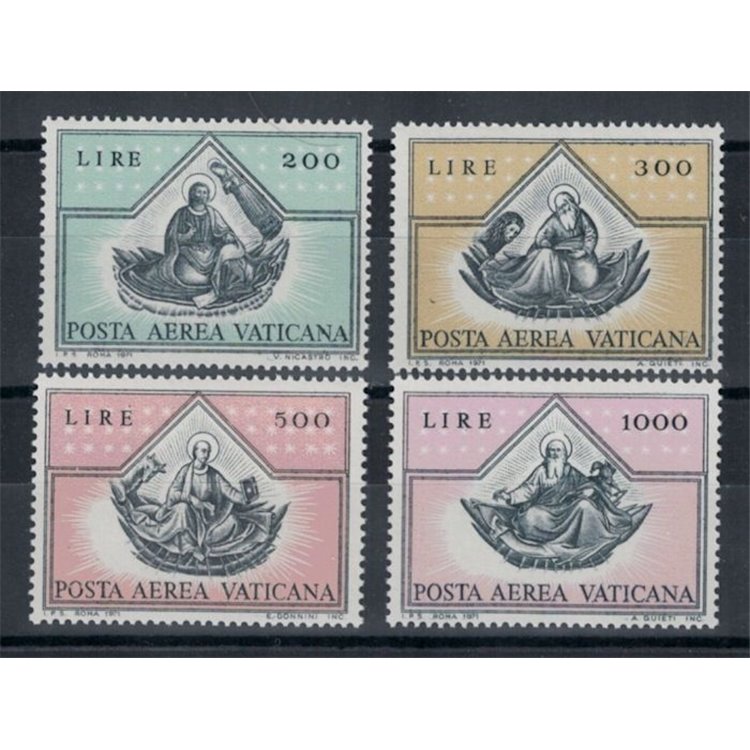 VATICAN 1971 The Four Evangelists (Airmail) 4v MNH**