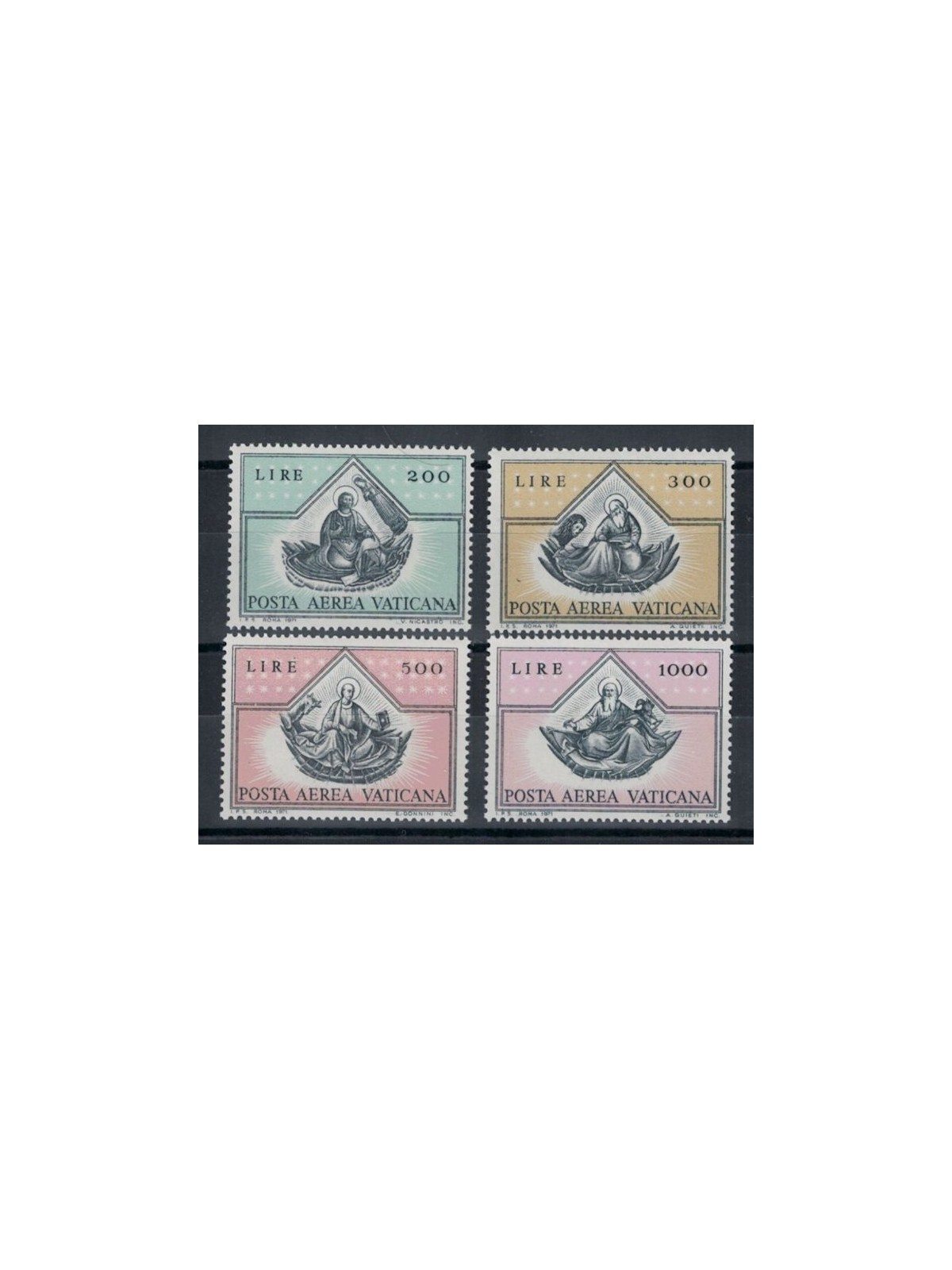 VATICAN 1971 The Four Evangelists (Airmail) 4v MNH**