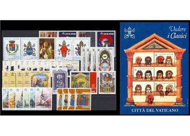 VATICAN 1997 Complete Year 34v + 1 s/s MNH**