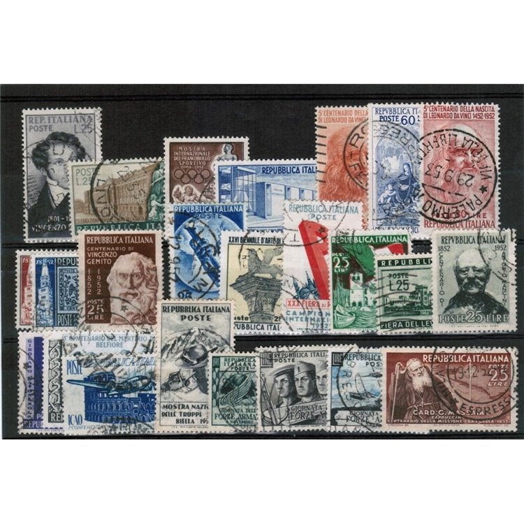 ITALY 1952 Complete Year 24v us