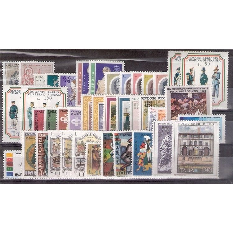 ITALY 1974 Complete Vintage 44v MNH**