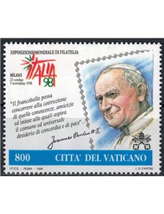 VATICAN 1998 Stamp Day MNH**