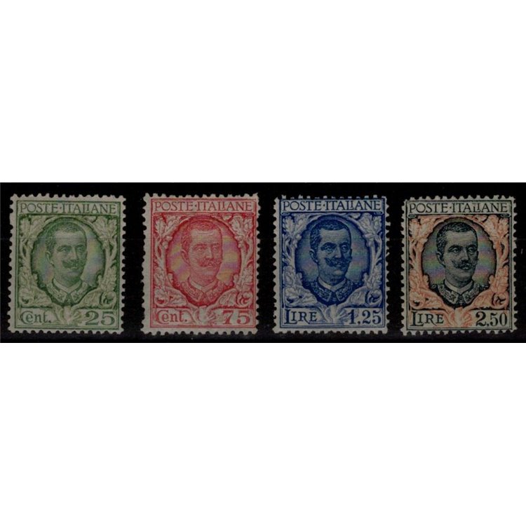 ITALIA REGNO 1926 Floreale 4v MNH** © (Lusso)