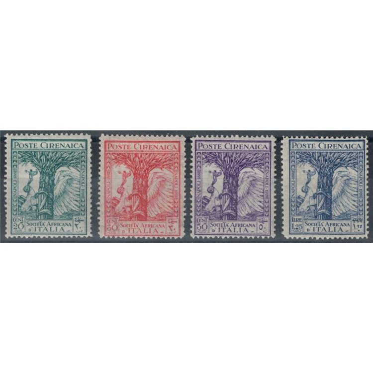 CIRENAICA 1928 Pro Società Africana d'Italia 4v MH*
