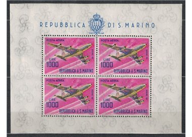 SAN MARINO 1964 Aerei moderni BF MNH**