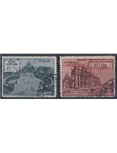 VATICANO 1949 Basiliche romane, espressi 2v us