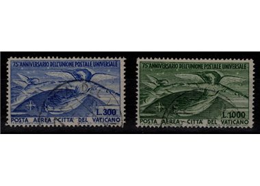 VATICANO 1949 Anniversario UPU (posta aerea) 2v us