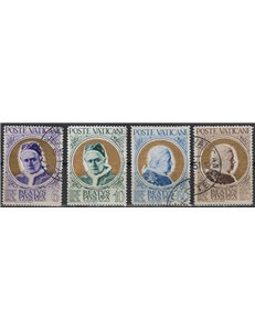 VATICANO 1951 Beatificazione Pio X (Papa Oro) 4v us