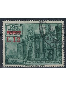 VATICAN 1952 Basilicas overprinted in red us