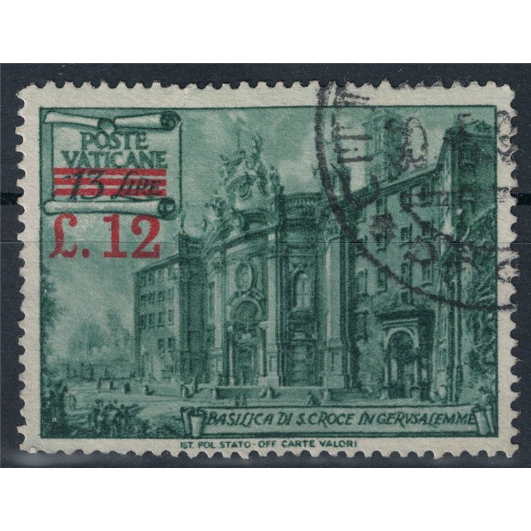 VATICAN 1952 Basilicas overprinted in red us