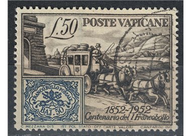 VATICANO 1952 Centenario del francobollo us