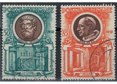 VATICANO 1953 Pontefici e Basilica, espressi 2v us