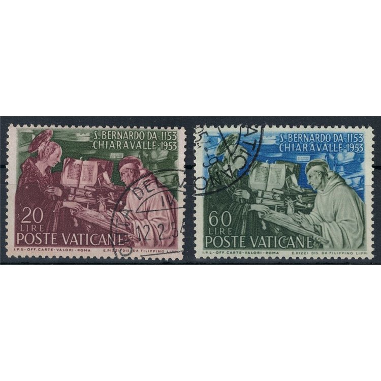 VATICAN 1953 Saint Bernard of Clairvaux 2v us