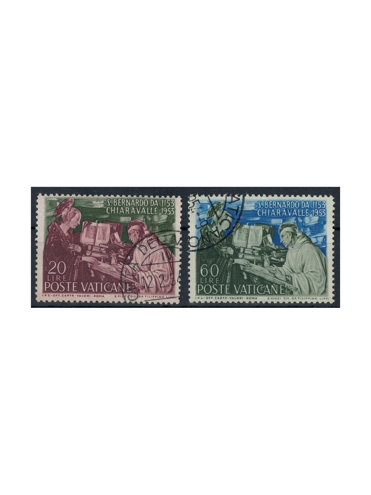 VATICANO 1953 San Bernardo da Chiaravalle 2v us