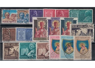 VATICAN 1954 Complete Year 18v US