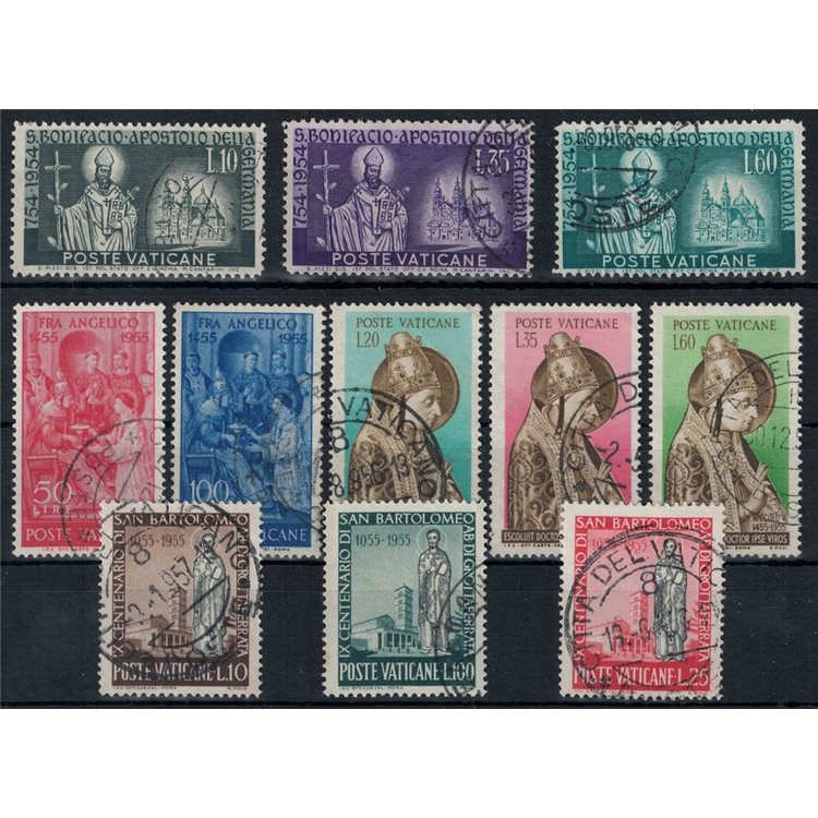 VATICANO 1955 Annata completa 11v us