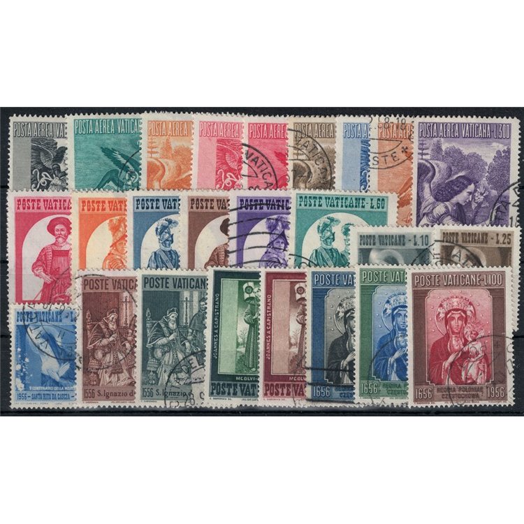 VATICANO 1956 Annata completa 25v us