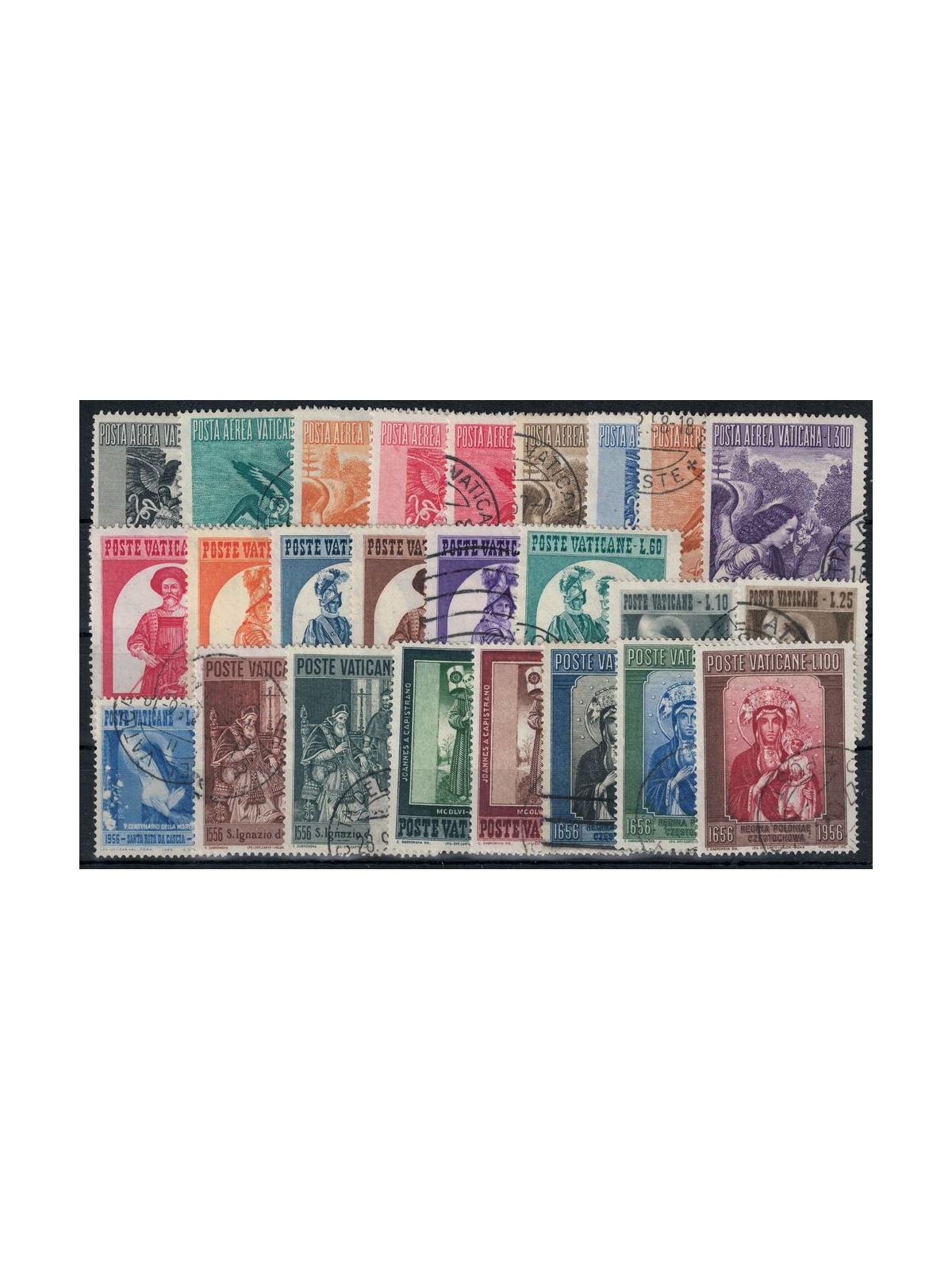 VATICANO 1956 Annata completa 25v us
