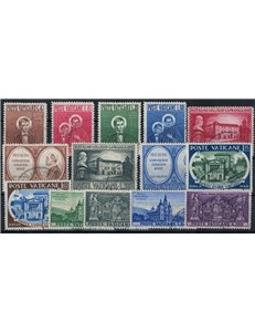 VATICAN 1957 Complete year 14v us