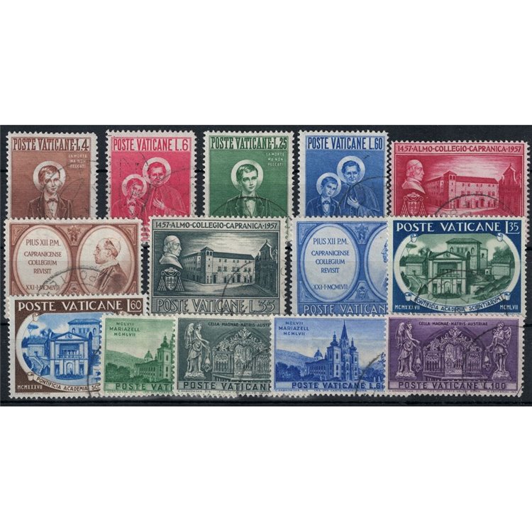 VATICANO 1957 Annata completa 14v us