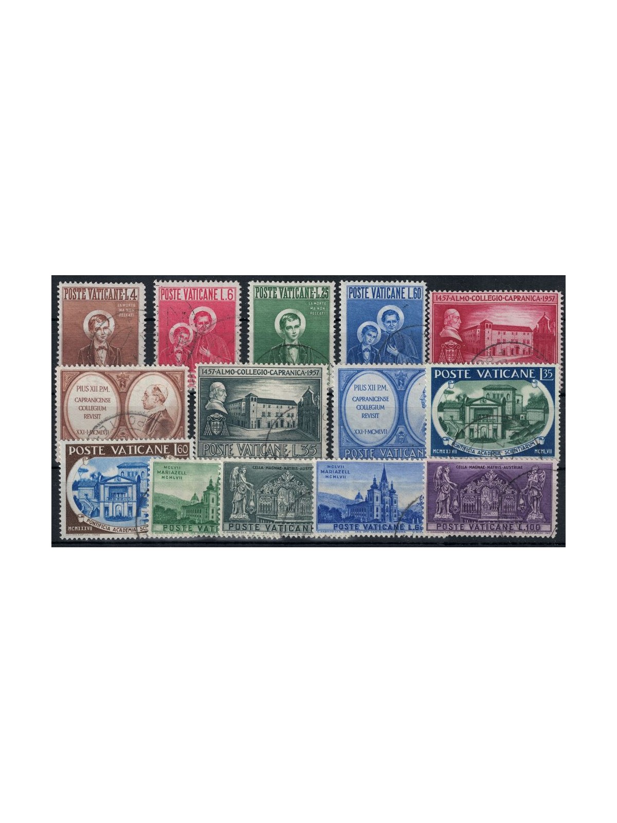 VATICANO 1957 Annata completa 14v us
