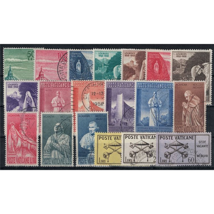 VATICAN 1958 Complete year 19v us