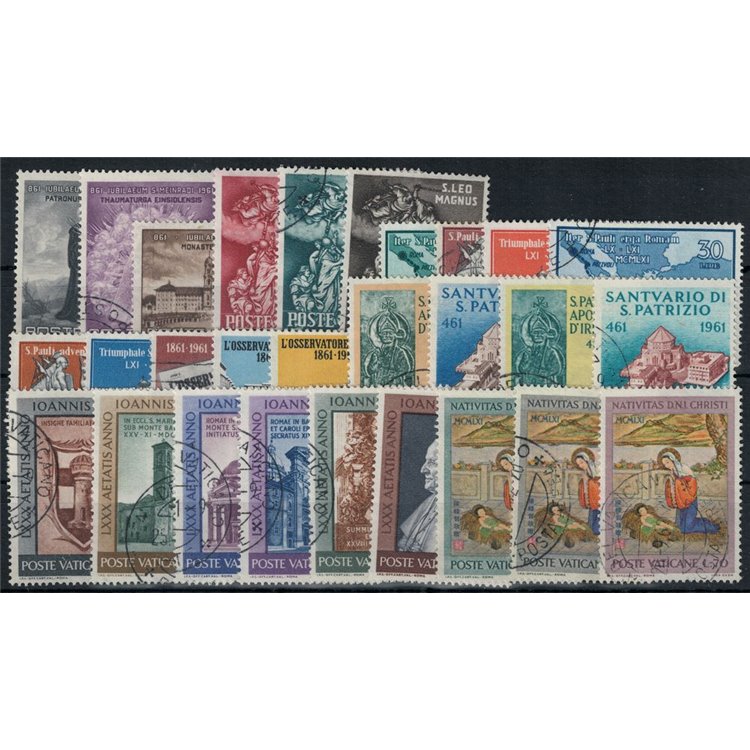 VATICANO 1961 Annata completa 28v us