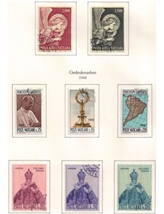 VATICAN 1968 Complete Year 8v US