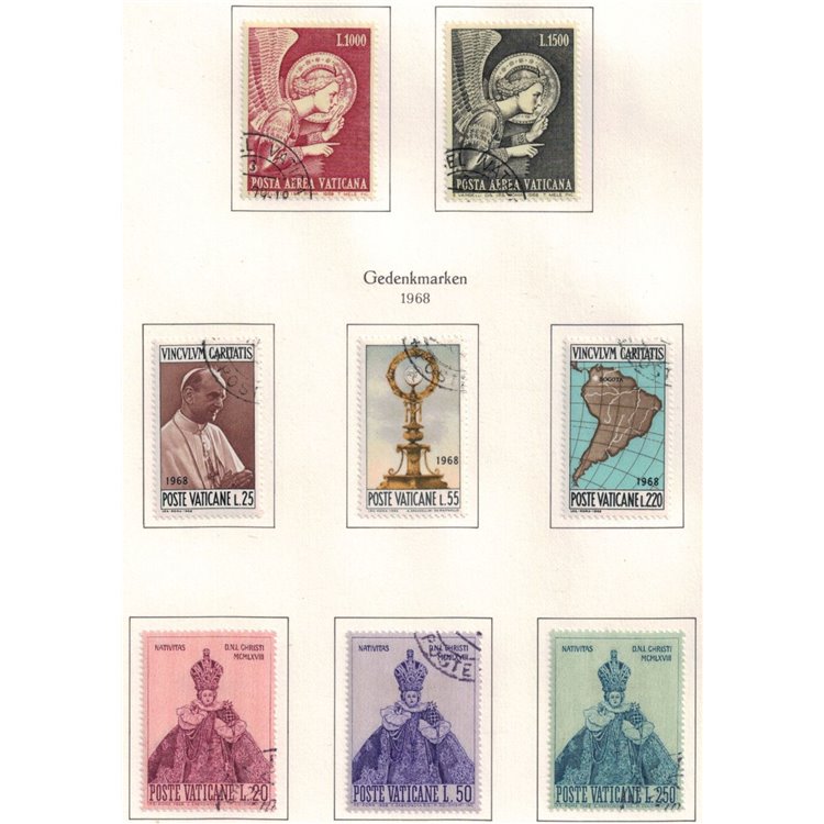 VATICANO 1968 Annata completa 8v us