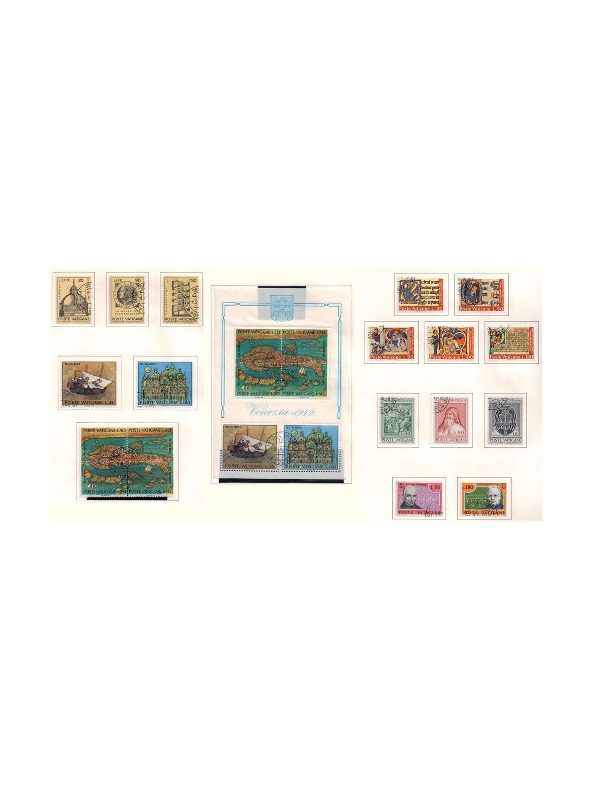 VATICAN 1972 Complete year 19v + 1 s/s us