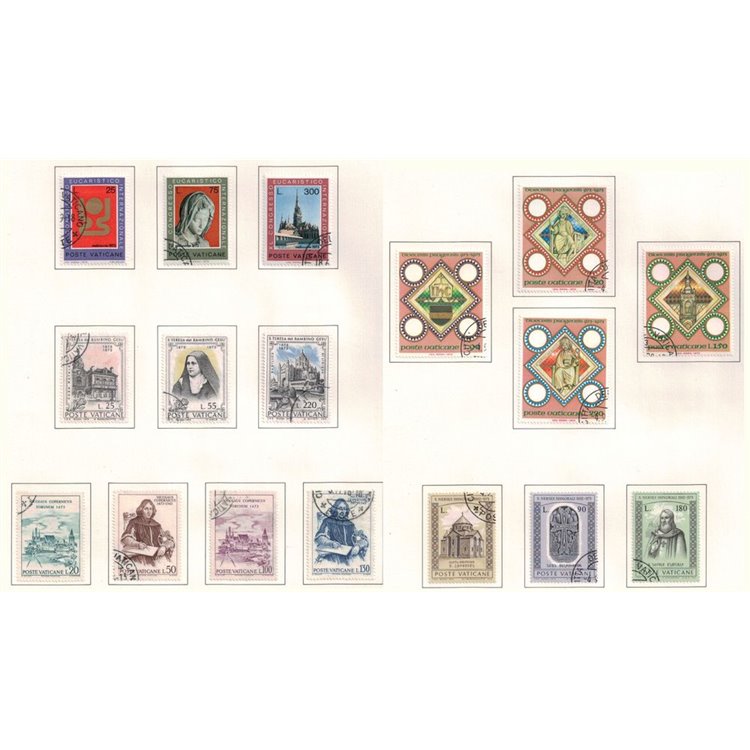 VATICANO 1973 Annata completa 17v us