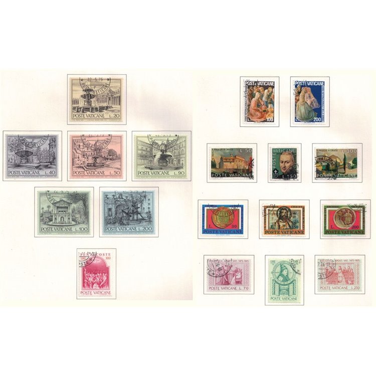 VATICANO 1975 Annata completa 18v us