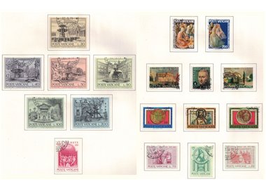 VATICANO 1975 Annata completa 18v us