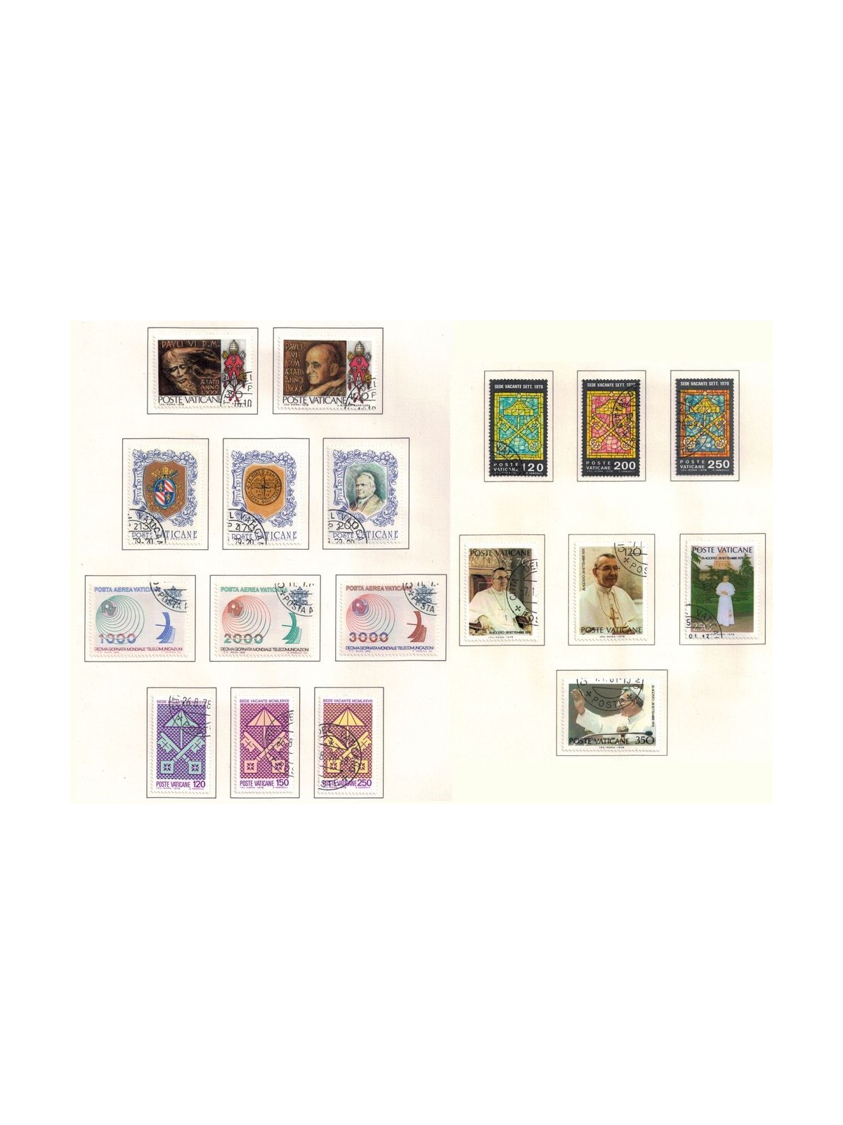 VATICANO 1978 Annata completa 18v us