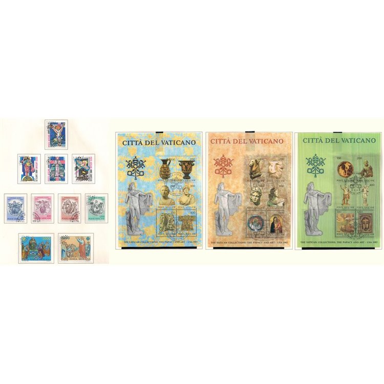 VATICAN 1983 Complete Year 10v + 3 s/s us