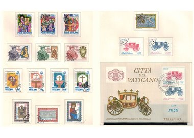 VATICAN 1985 Complete Year 16v + 1 s/s us