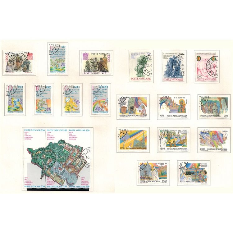 VATICANO 1986 Annata completa 24v us