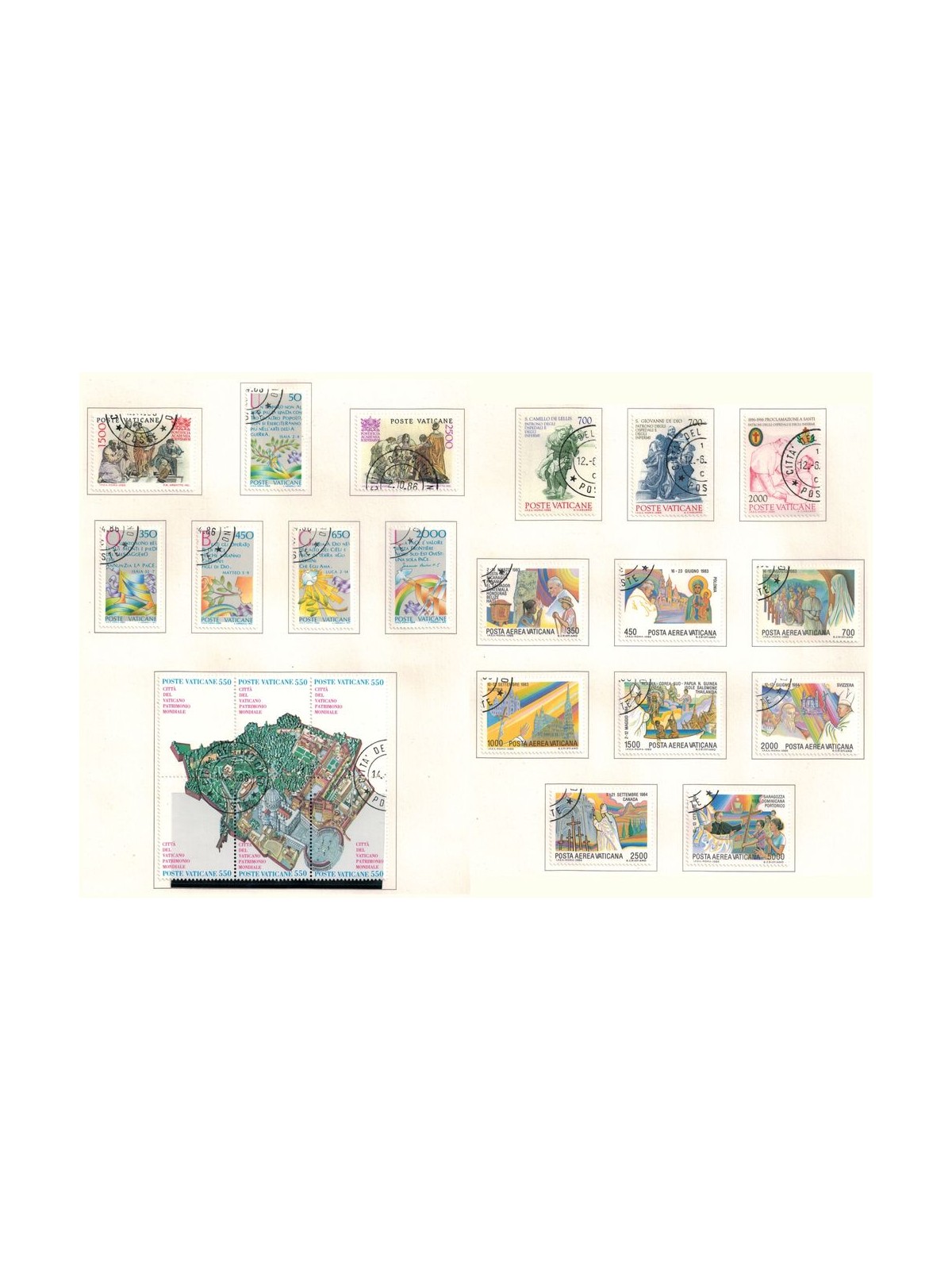VATICANO 1986 Annata completa 24v us