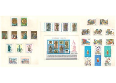 VATICANO 1987 Annata completa 26v + 1 BF us