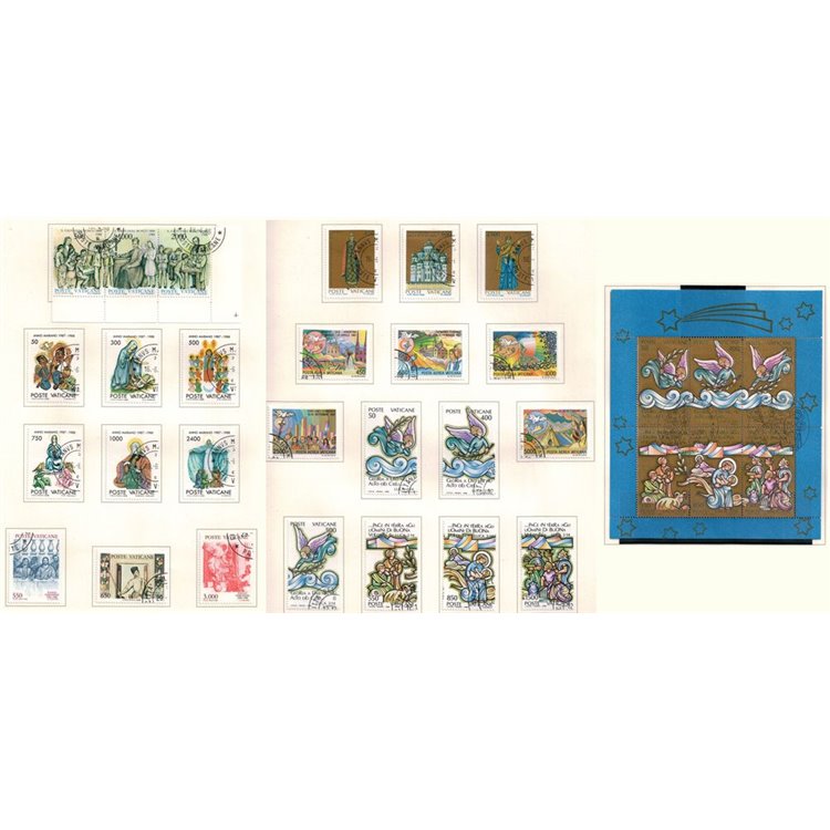 VATICAN 1988 Complete Year 26v + 1 s/s us