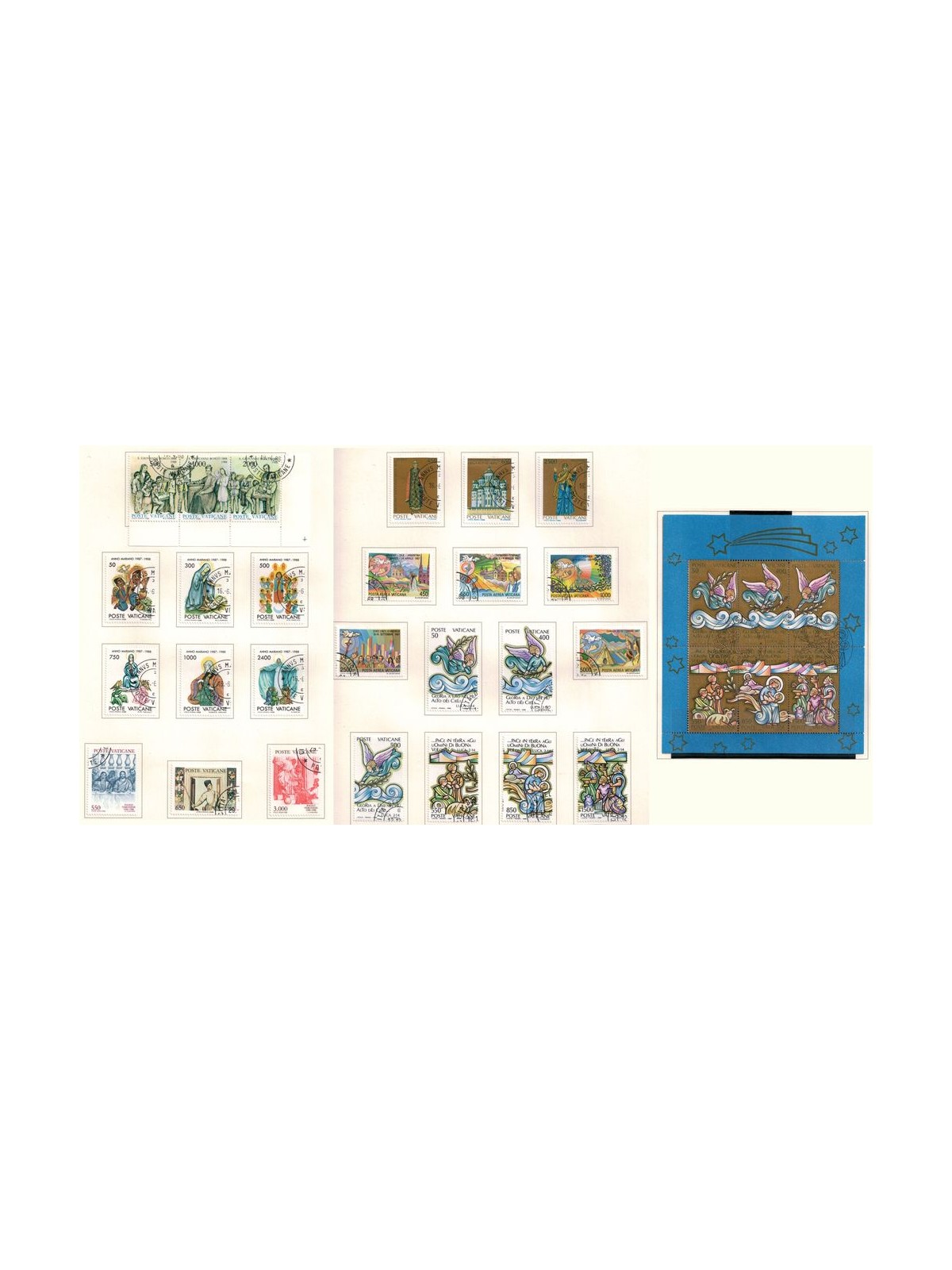 VATICAN 1988 Complete Year 26v + 1 s/s us