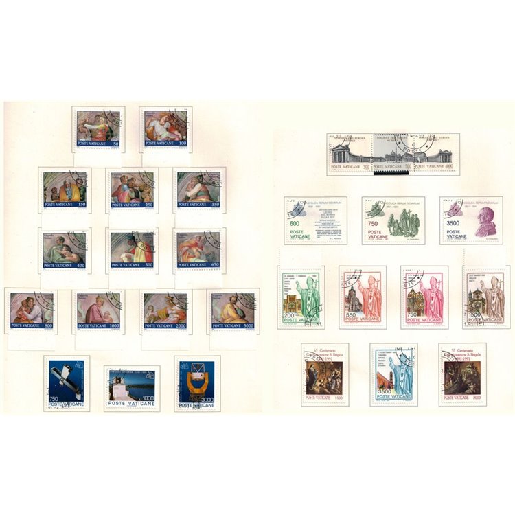 VATICANO 1991 Annata completa 28v us