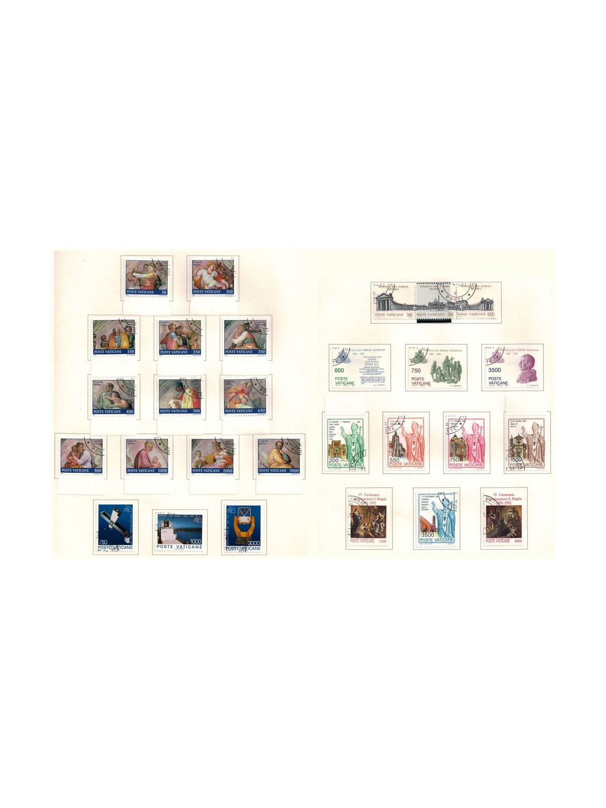 VATICANO 1991 Annata completa 28v us
