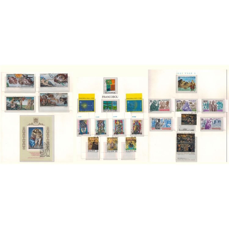 VATICAN 1994 Complete Year 28v + 1 s/s us